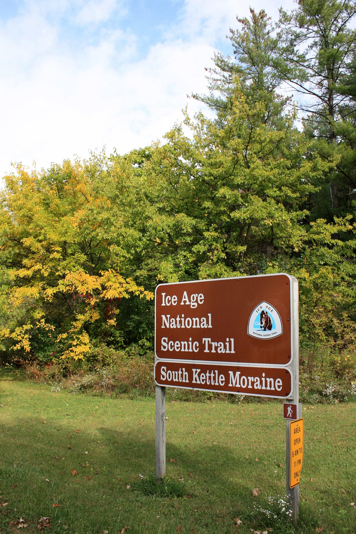 The Ice Age Trail travels the length of the Kettle Moraine State Forest's Southern Unit.