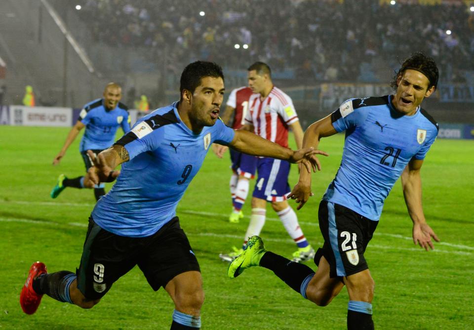 Luis Suarez and Edinson Cavani will lead the Uruguay line at the 2018 World Cup in Russia. (Getty)