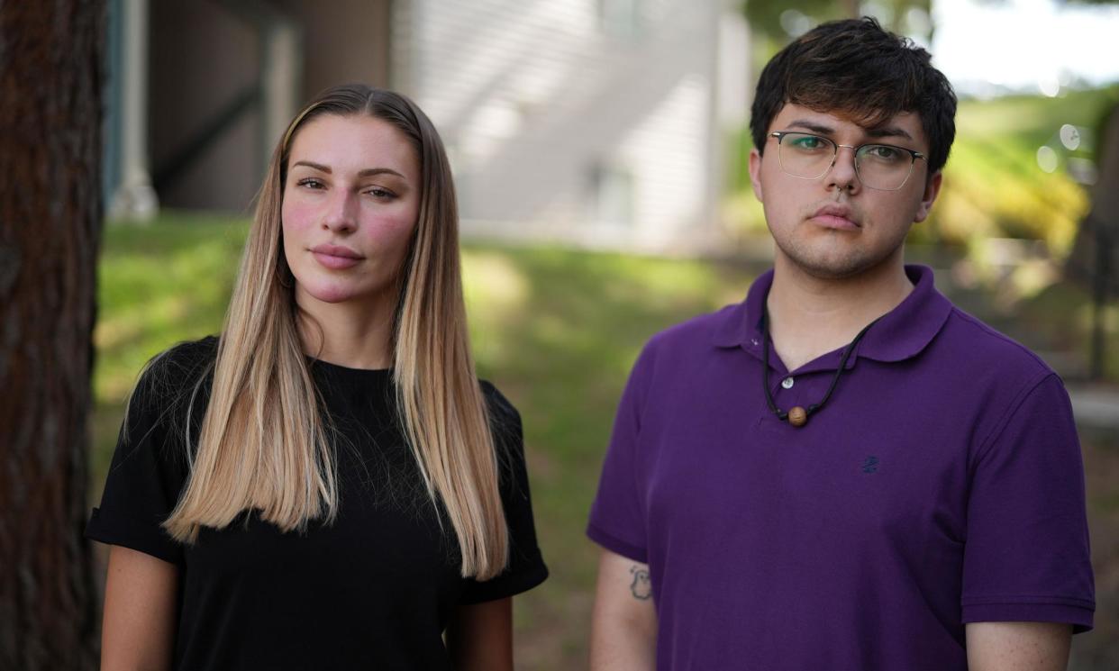 <span>Zara McDermott and Tony Murillo in The Idaho Murders: Trial by TikTok.</span><span>Photograph: Alana McVerry/BBC/Summer Films</span>