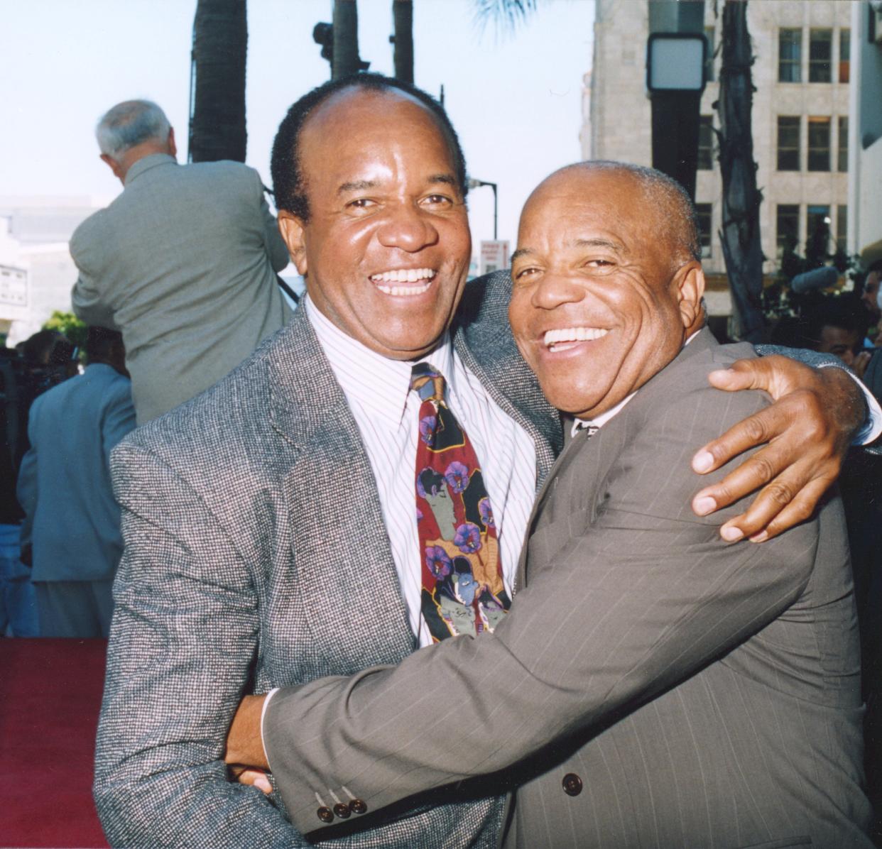 Robert Gordy Sr. (left) smiles in a photo with older brother and Motown founder Berry Gordy in a photo provided by Universal Music Enterprises. Gordy died Friday, Oct. 21 from natural causes in his Marina del Rey, California, home at the age of 91.