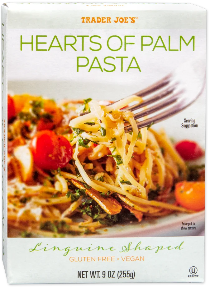 <p><a href="https://www.traderjoes.com/home/products/pdp/hearts-of-palm-pasta-067844" rel="nofollow noopener" target="_blank" data-ylk="slk:Shop Now;elm:context_link;itc:0;sec:content-canvas" class="link ">Shop Now</a></p><p>Hearts of Palm Pasta</p><p>$3.49</p><p>traderjoes.com</p>