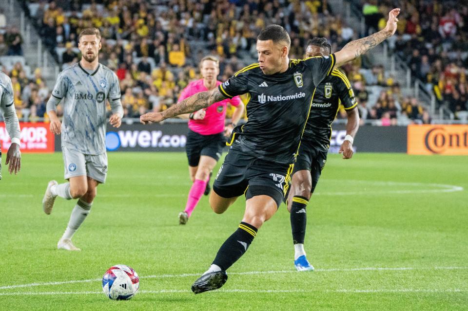 Crew forward Christian Ramirez announced after a playoff win over Orlando that his wife, Valerie, was in labor. His proclamation was a little bit premature. Kash didn't arrive until after Christian had made it home.