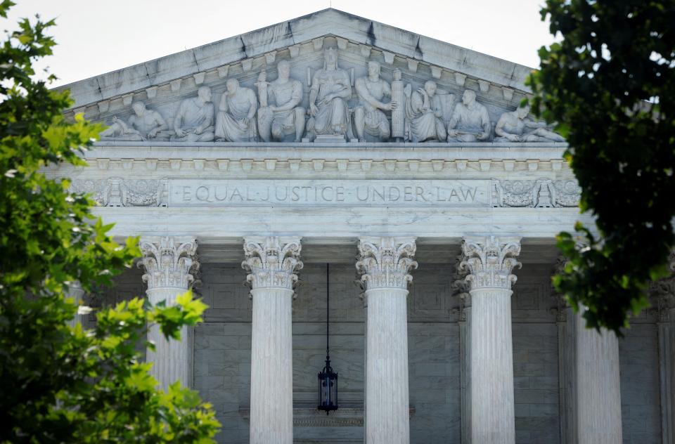 FILE PHOTO: A view of the U.S. Supreme Court building in Washington, U.S., June 17, 2024. REUTERS/Evelyn Hockstein/File Photo