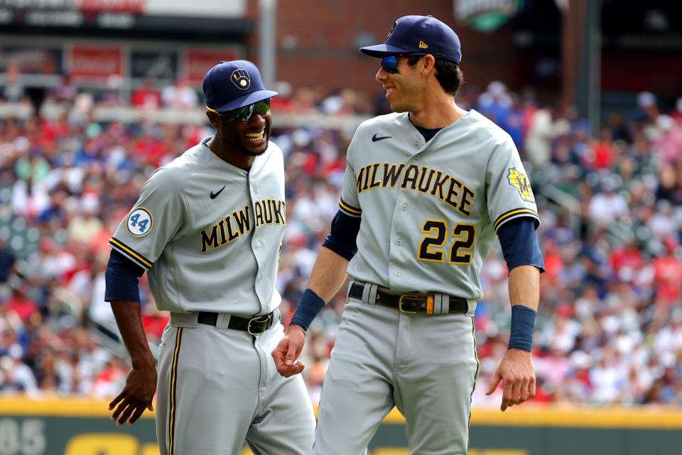 Lorenzo Cain signed with the Brewers on Jan. 25, 2018, on the same day Christian Yelich was traded to Milwaukee.