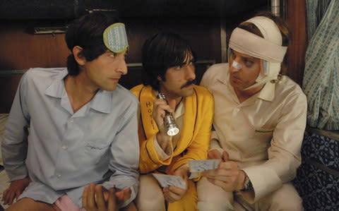 Adrien Brody, Jason Schwartzman and Owen Wilson in The Darjeeling Limited