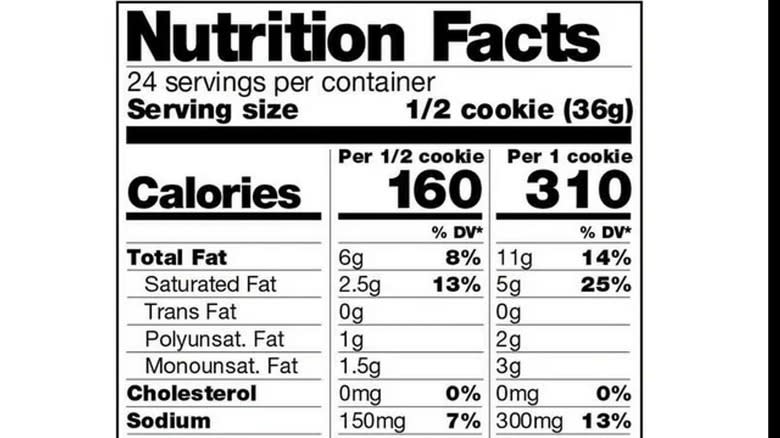 Little Debbie Oatmeal Pie label