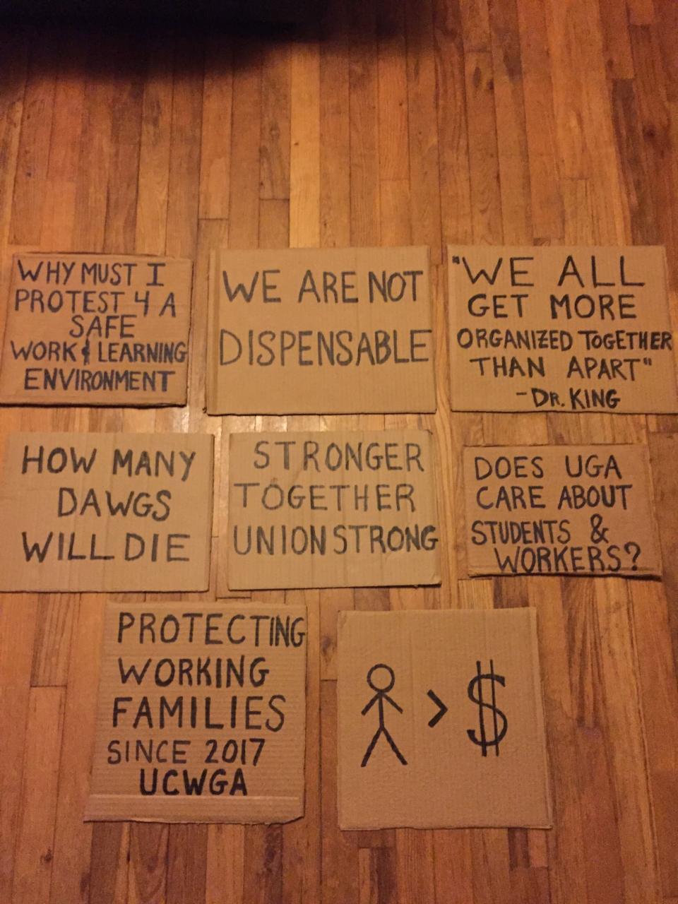 Students and faculty members at the University of Georgia staged a "die-in" to protest the school's Fall plans amid the coronavirus pandemic. (Photo: Courtesy of Bryant Barnes)