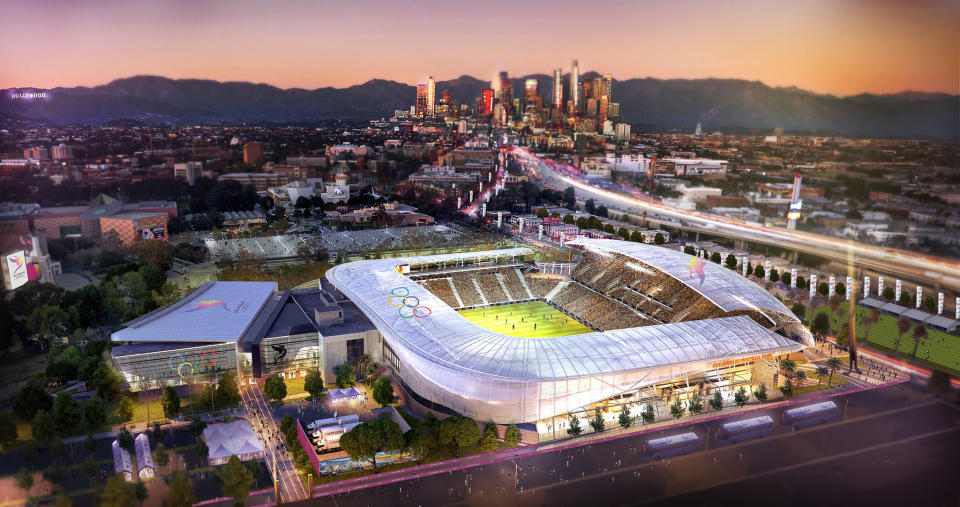 <p>Downtown Sports Park Rendering. (Photo courtesy of LA2028) </p>