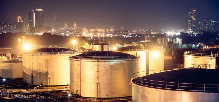 Biofuel storage containers.