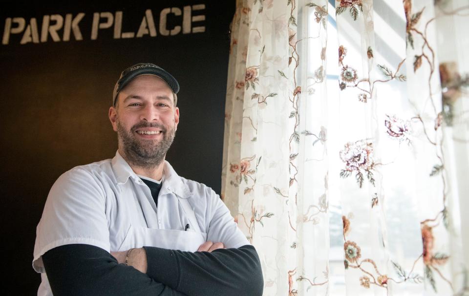 Phil Manganaro, owner/chef of Park Place Cafe & Restaurant in Merchantville, NJ, stands in the dining room of his restaurant on January 16, 2019.  