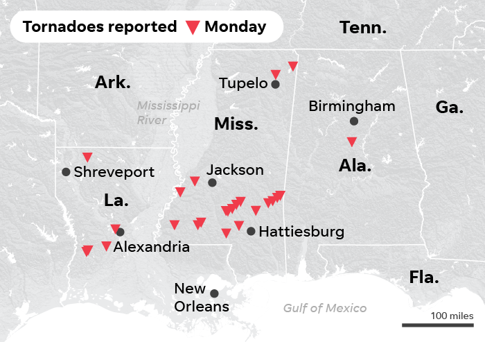 SOURCE maps4news.com/©HERE; NOAA; As of 8 .m. ET, Dec. 17