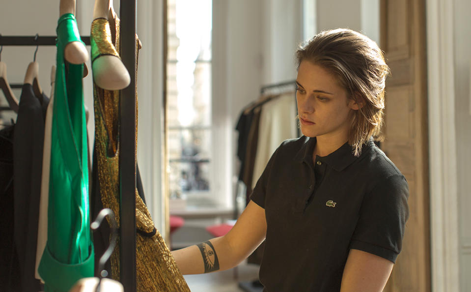 <p>Olivier Assayas’s odd ghost story casts Kristen Stewart as a medium whose day job involves ferrying haute couture to a Paris-based celebrity. As she goes about her business, she’s followed by what may be a paranormal being. If you’re a sucker for absorbing, enigmatic storytelling, add <i>Personal Shopper</i> to your viewing cart. —<i>E.A.</i> (Photo: IFC)<br><br></p>