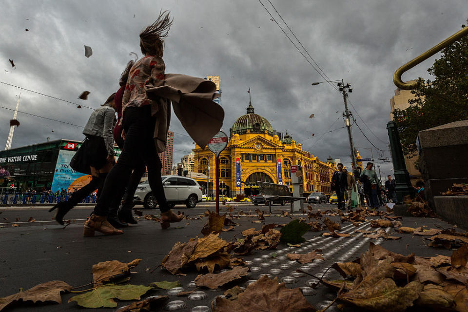 Strong winds are expected to hit metropolitan Melbourne on Thursday. Source: Getty