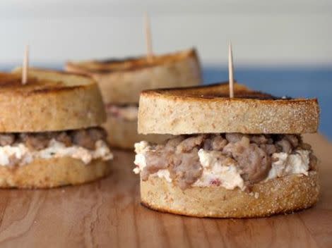Sweet Sausage and Goat Cheese Melt Sliders