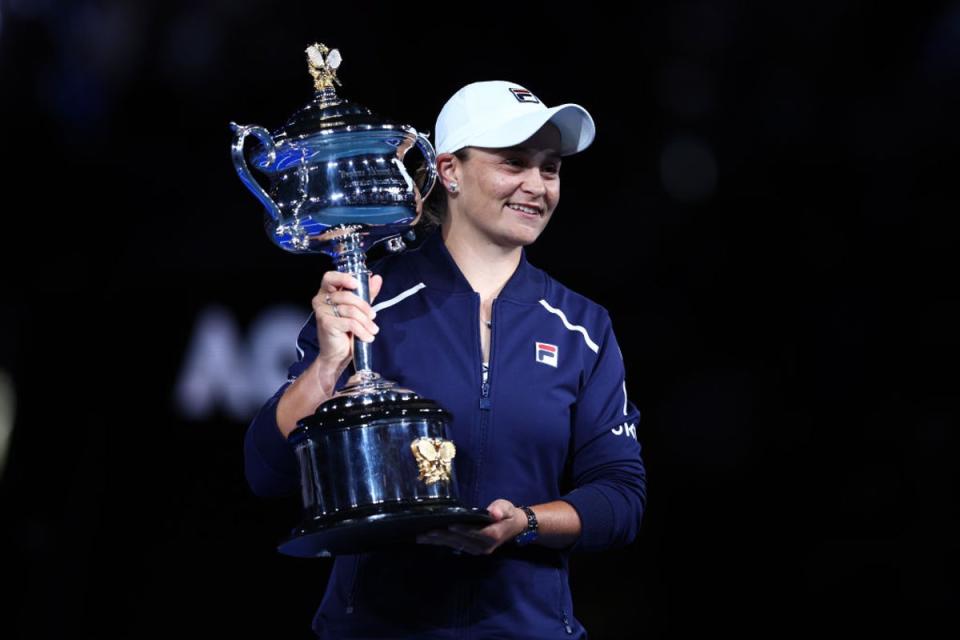 Ash Barty won the Australian Open in 2022, her last tournament before retirement (Getty Images)