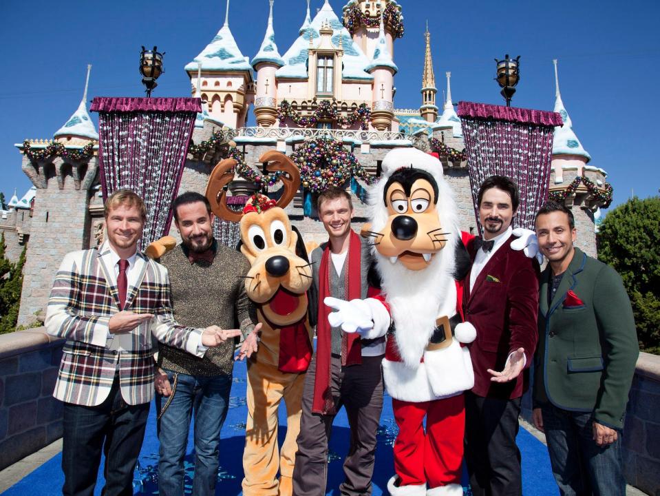 The Backstreet Boys at Disneyland in 2012.