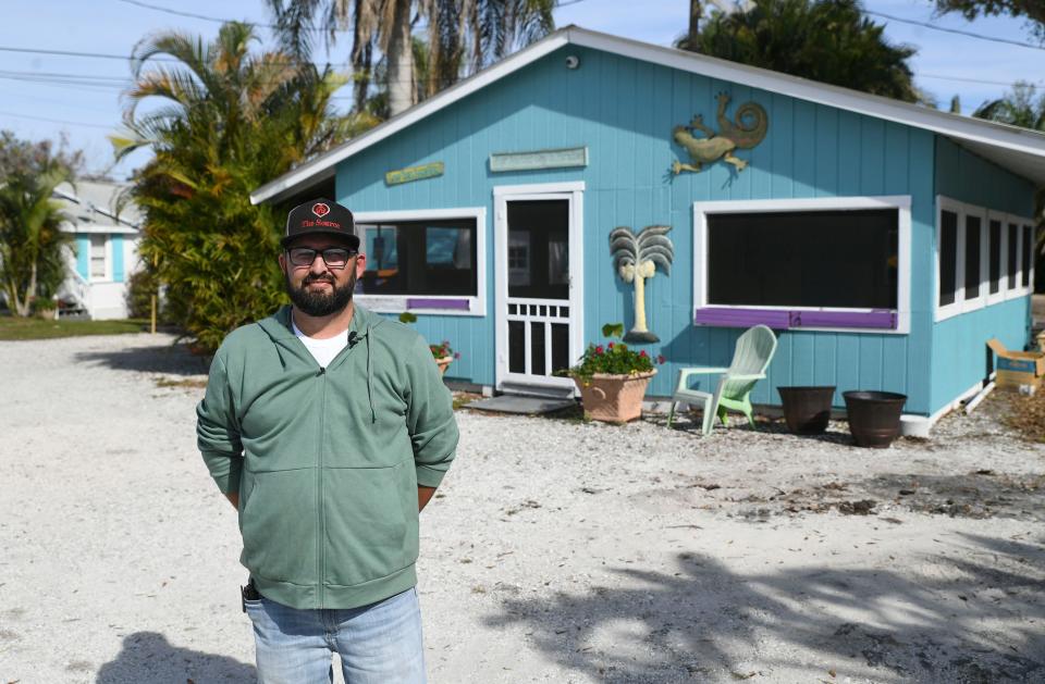 Tony Zorbaugh, executive director of The Source, stands outside of their new development, Dignity Village, along US 1 outside of Sebastian on Wednesday, Jan. 18, 2023, in Indian River County. "It's an 18-unit affordable housing unit," Zorbaugh said. "We have a hotel-motel license that helps individuals daily, weekly, and monthly, here in our community."