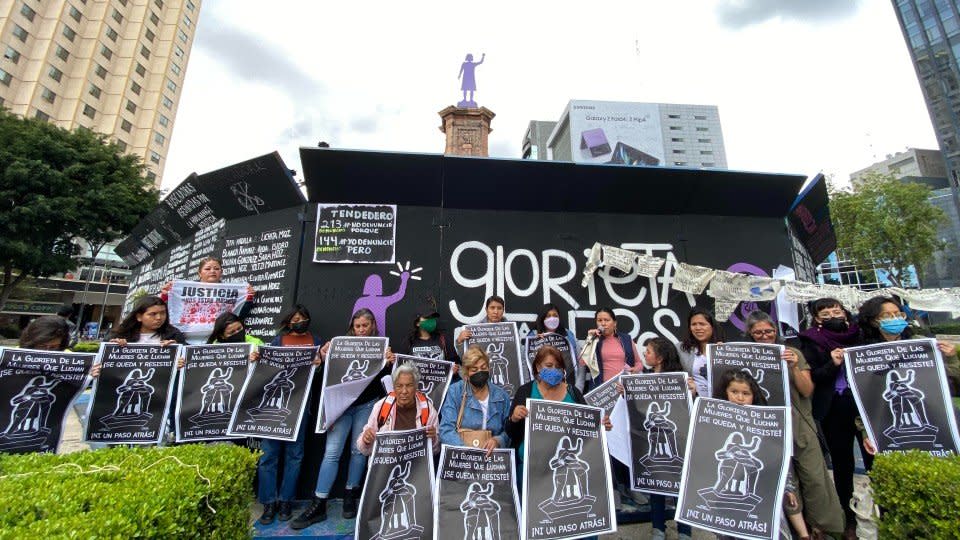 'La Glorieta de las Mujeres que Luchan se queda'; madres de víctimas harán guardia