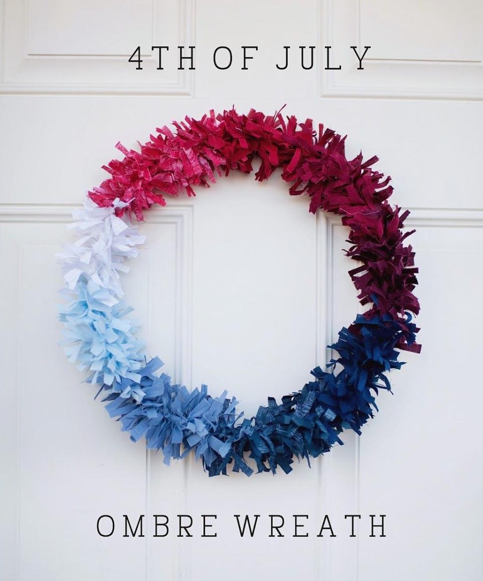 Ombré Fabric Wreath