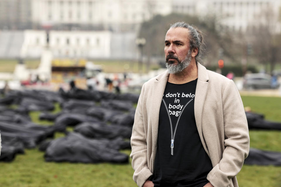 Manuel Oliver at the National Mall in Washington (Anna Moneymaker / Getty Images file)