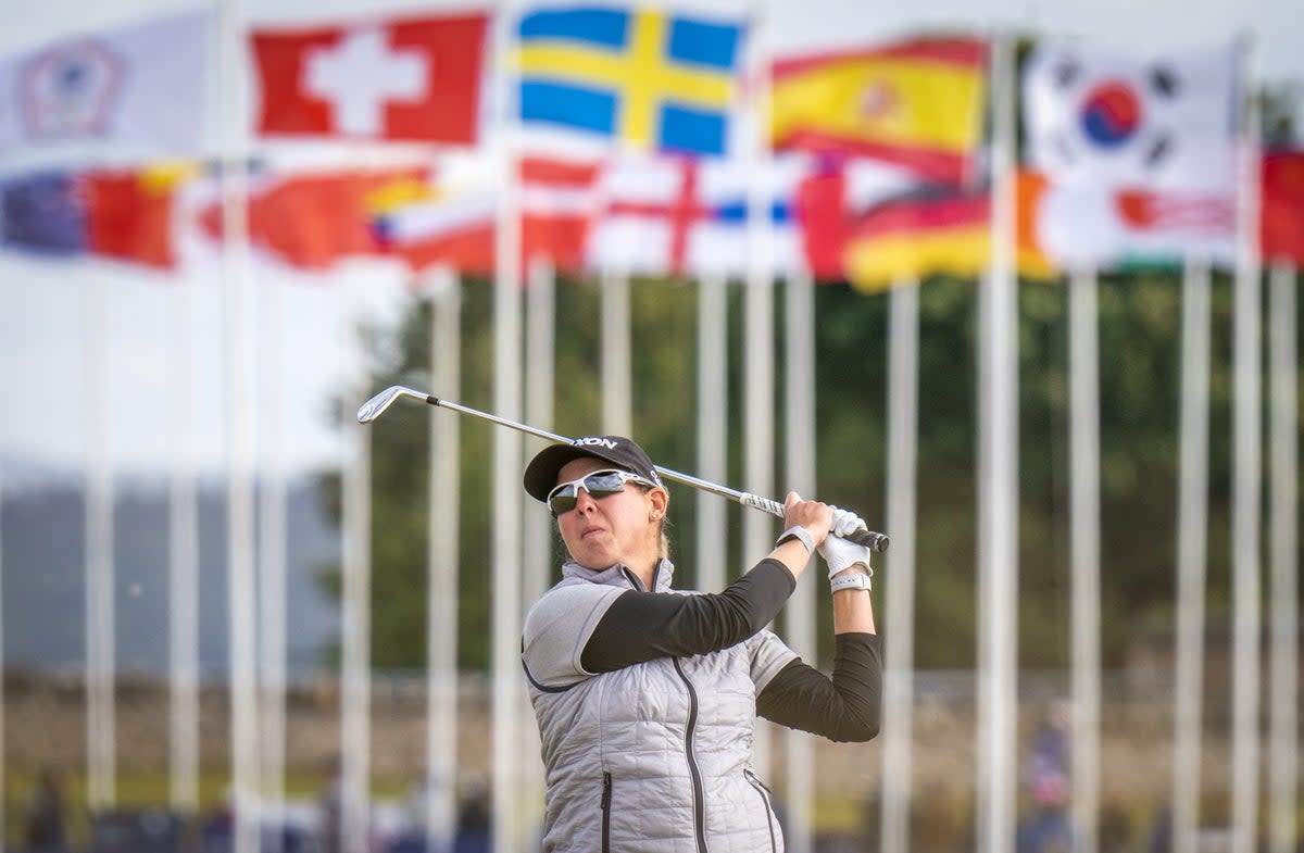 Ashleigh Buhai won the AIG Women’s Open in a play-off against In Gee Chun of South Korea (Jane Barlow/PA) (PA Wire)