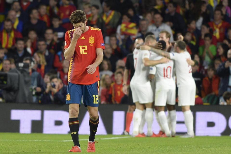 Spain were humbled on their own turf. (AFP/Getty Images)