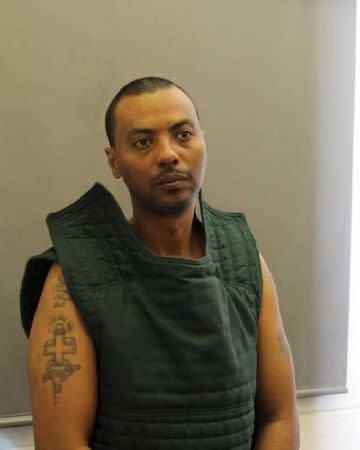 A prisoner identified as Wossen Assaye is seen in an undated photo released by the Fairfax County Police Department in Fairfax, Virginia March 31, 2015. (REUTERS/Fairfax County Police Department)