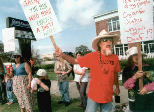 Protesters at Springtime festival - Tallahassee, Florida. 1990