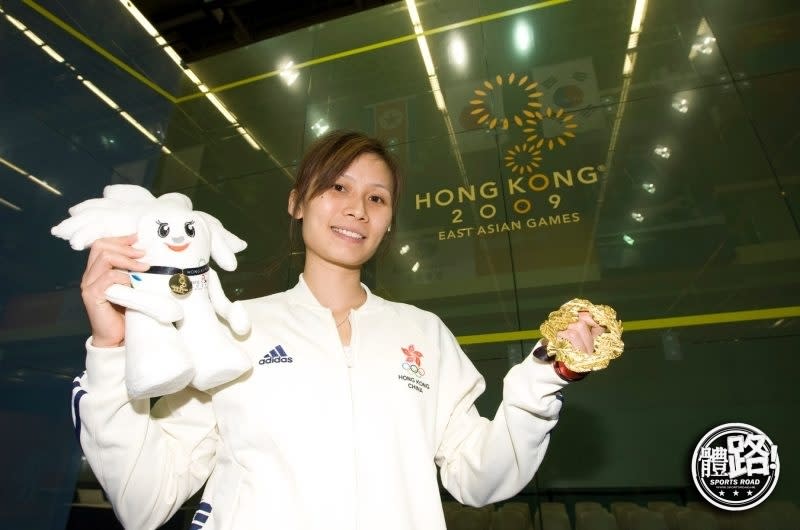 趙詠賢於2009年東亞運上橫掃獎牌。（圖：體路資料庫）