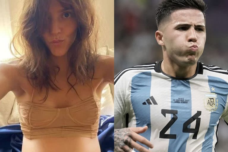 Calu Rivero mostró la coincidencia que tiene con Enzo Fernández, antes del partido entre la Argentina y Polonia