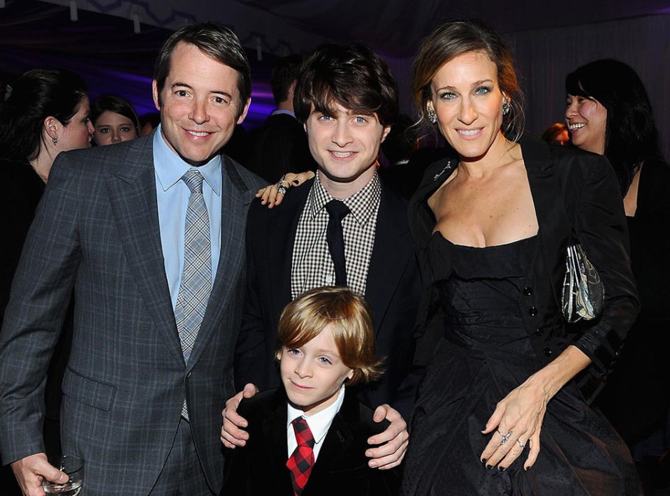 Harry Potter and the Deathly Hallows Pt 1 NYC premiere 2010 Matthew Broderick Daniel Radcliffe Sarah Jessica Parker