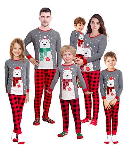13) Family Feeling Polar Bear Pajama Set