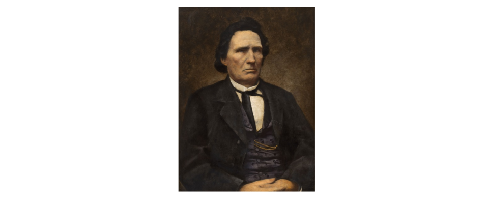 Painting of Representative Thaddeus Stevens of Pennsylvania. He served as a House Republican between the years of 1859 and 1868.