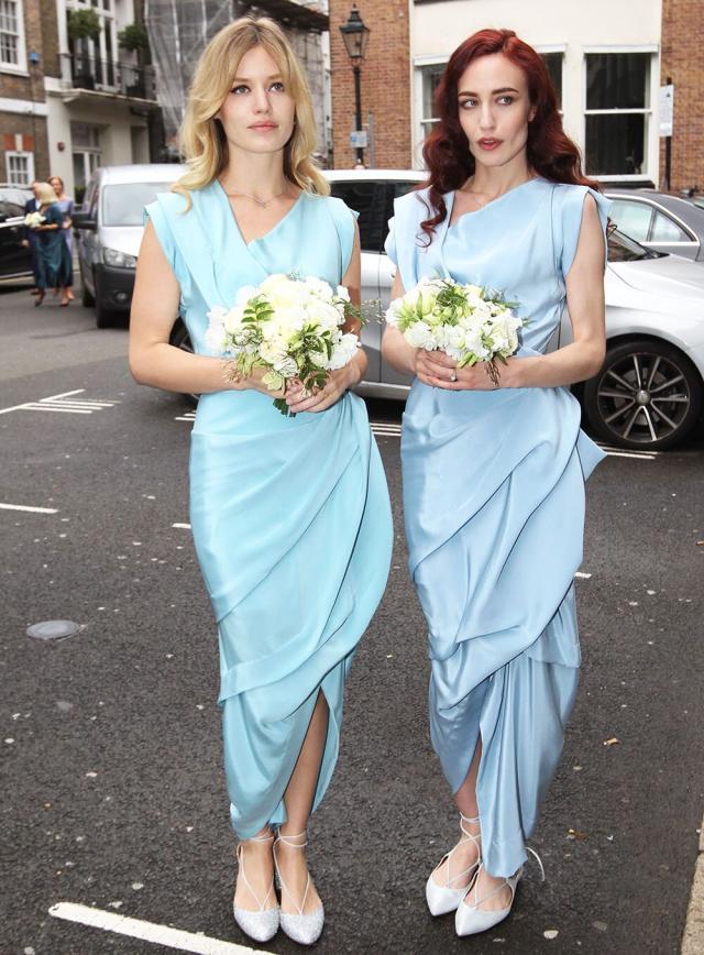 20 Celebrity Bridesmaids and the Dresses They Wore Down the Aisle