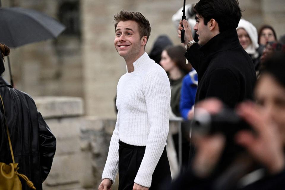 Ed McVey at the Loewe AW24 show (AFP via Getty Images)