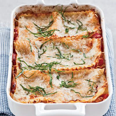 Free-Form Sausage-and-Three-Cheese Lasagna