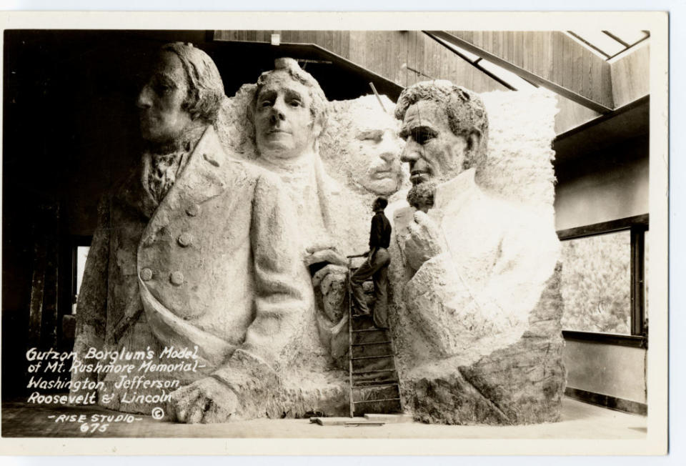 Model of Mount Rushmore