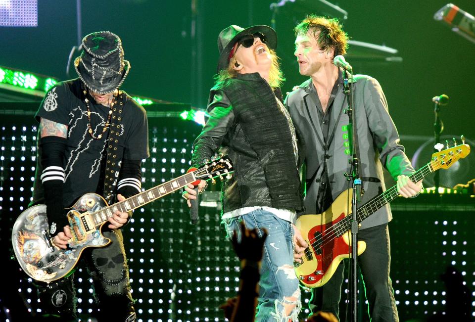 Guns N' Roses in May 2012.