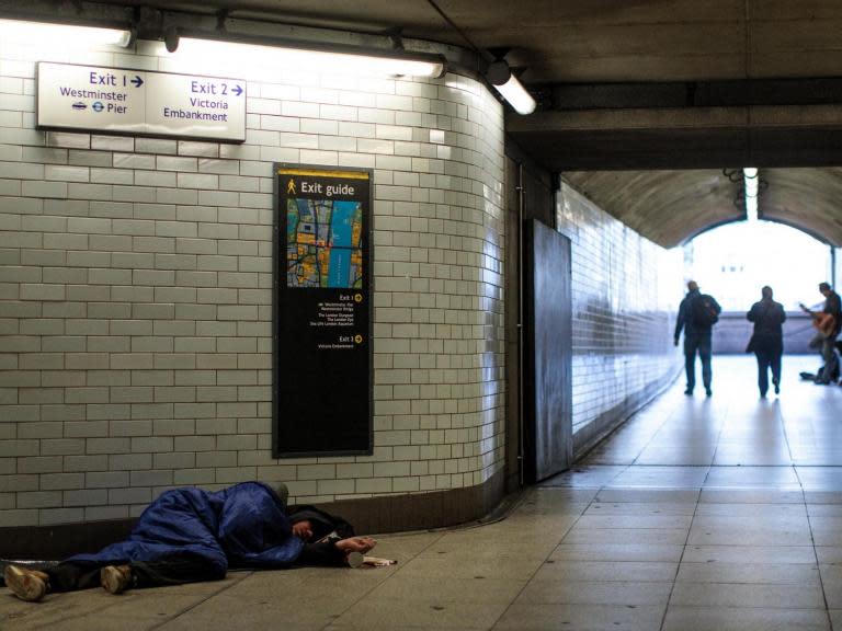 Council spending on services for single homeless people down £5bn in nine years as rough sleeping soars