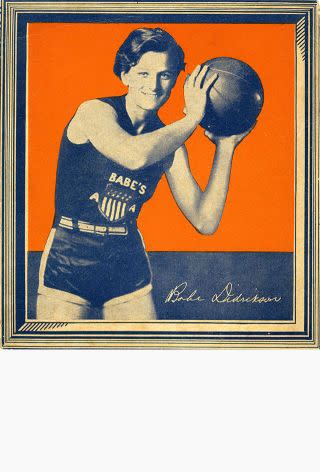 Babe Didrikson on the Wheaties box.