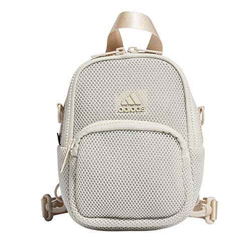 adidas Women's Airmesh Convertible Mini Backpack-Crossbody Bag, Alumina Beige, One Size