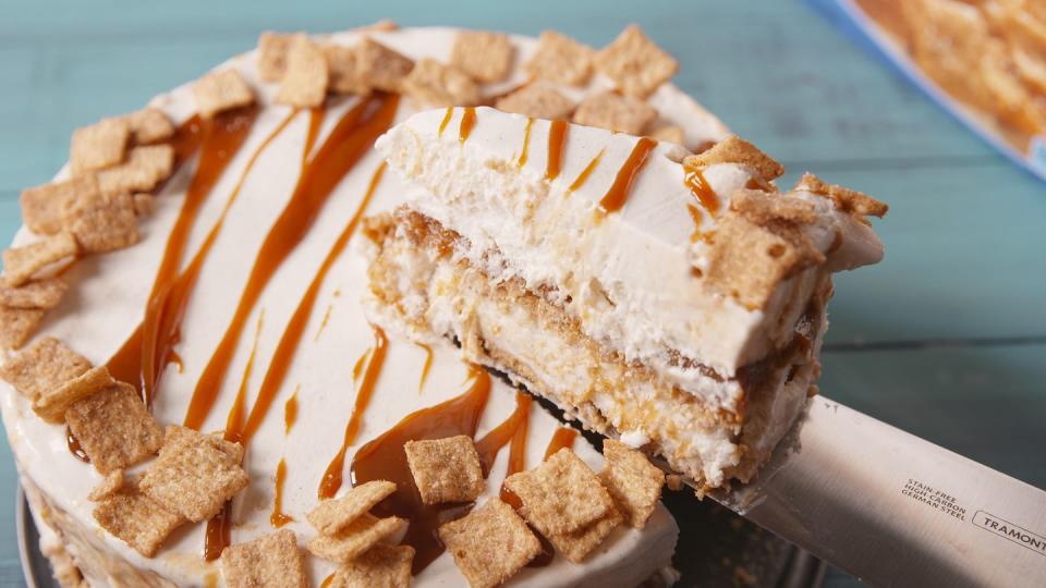 Cinnamon Toast Crunch Ice Cream Cake