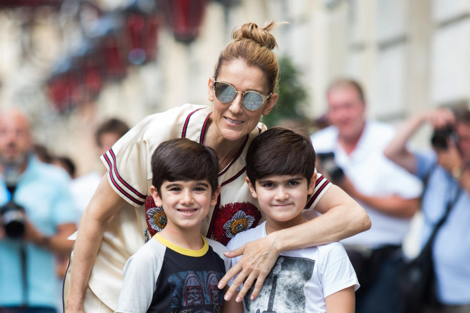 Céline Dion mit Eddy und Nelson