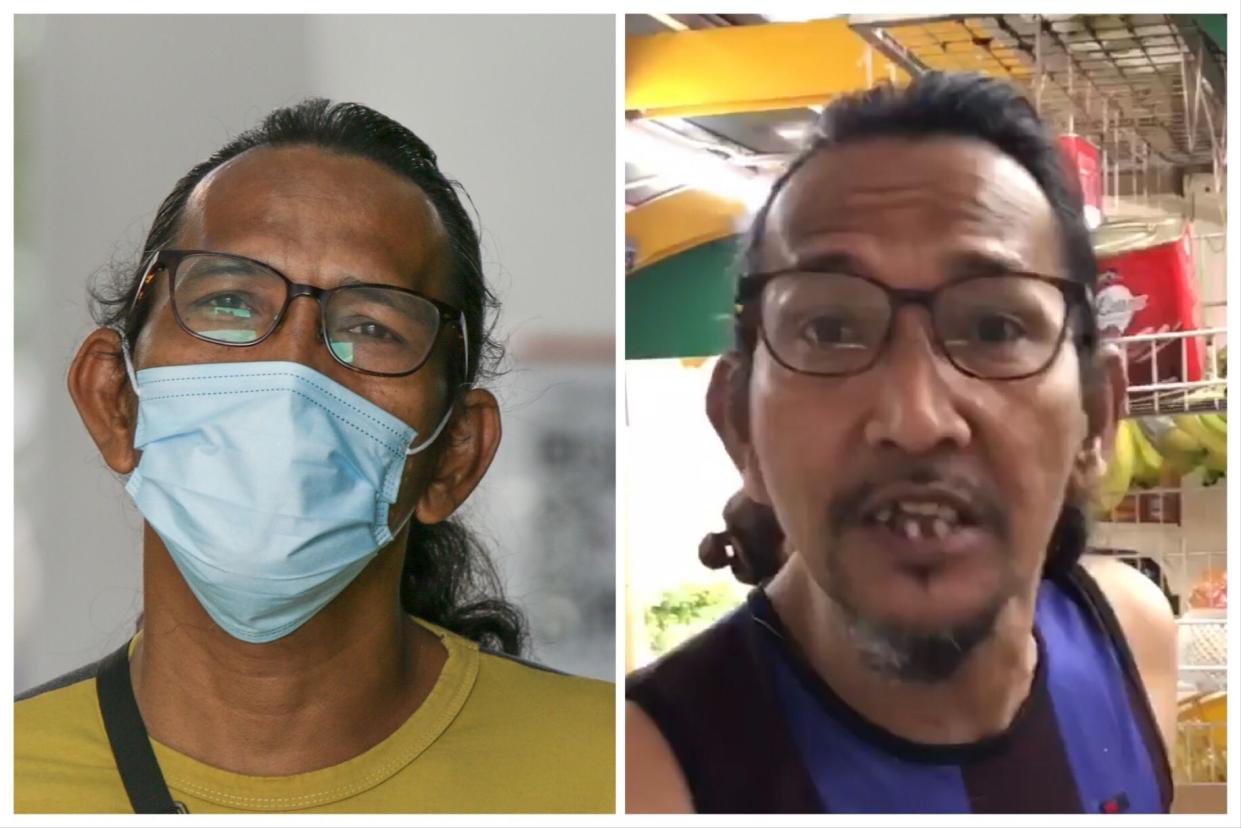 Mohamed Ali Ramly was charged for not wearing a face mask, as well as hurling racist and abusive words to an individual. (PHOTO: Dhany Osman / Yahoo News Singapore)