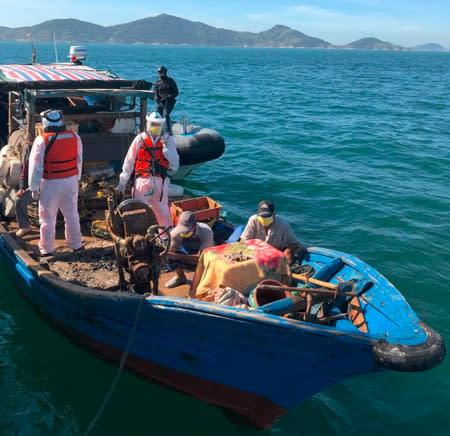 馬祖（第十）海巡隊過去曾多次發現高登海域有大陸無名漁船非法越界作業。（示意圖／資料照／馬祖海巡隊提供）