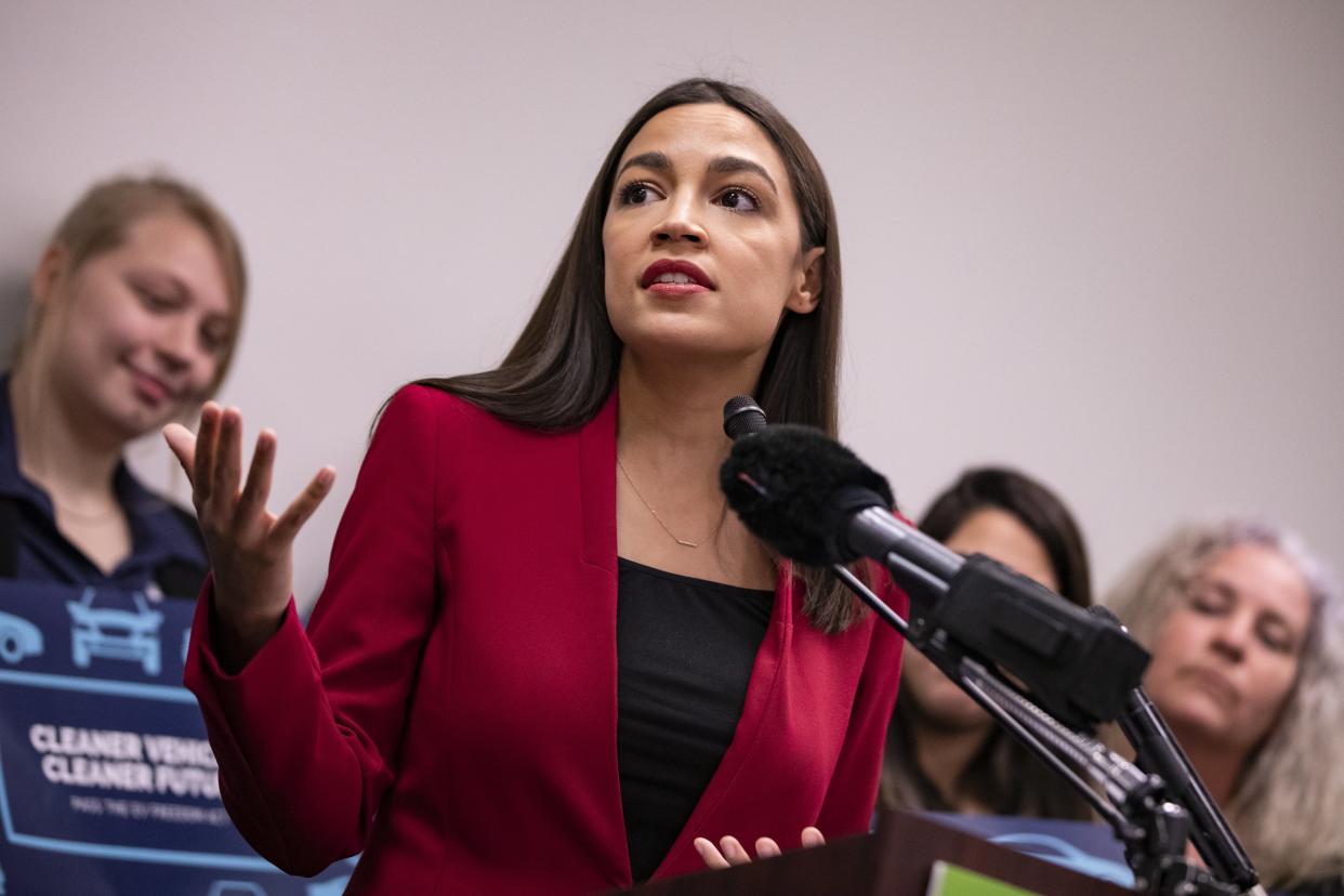 File: Ocasio-Cortez responds saying she is backed by 115 other congressman and women (Getty Images)