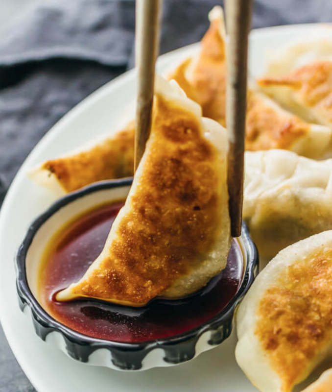 <p>Savory Tooth</p><p>Homemade pan-fried Chinese dumplings filled with ground beef and sliced scallions. Also known as potstickers, they’re fun to assemble, can be made ahead of time, and easy to cook.</p><p><strong>Get the recipe: <a href="https://www.savorytooth.com/pan-fried-chinese-dumplings/" rel="nofollow noopener" target="_blank" data-ylk="slk:Pan-Fried Chinese Dumplings;elm:context_link;itc:0;sec:content-canvas" class="link rapid-noclick-resp"><em>Pan-Fried Chinese Dumplings</em></a></strong></p>