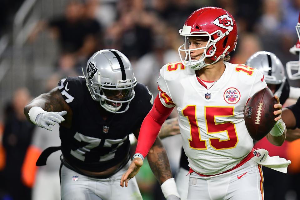 NFL Week 5 concludes with a matchup between the Las Vegas Raiders and Kansas City Chiefs.