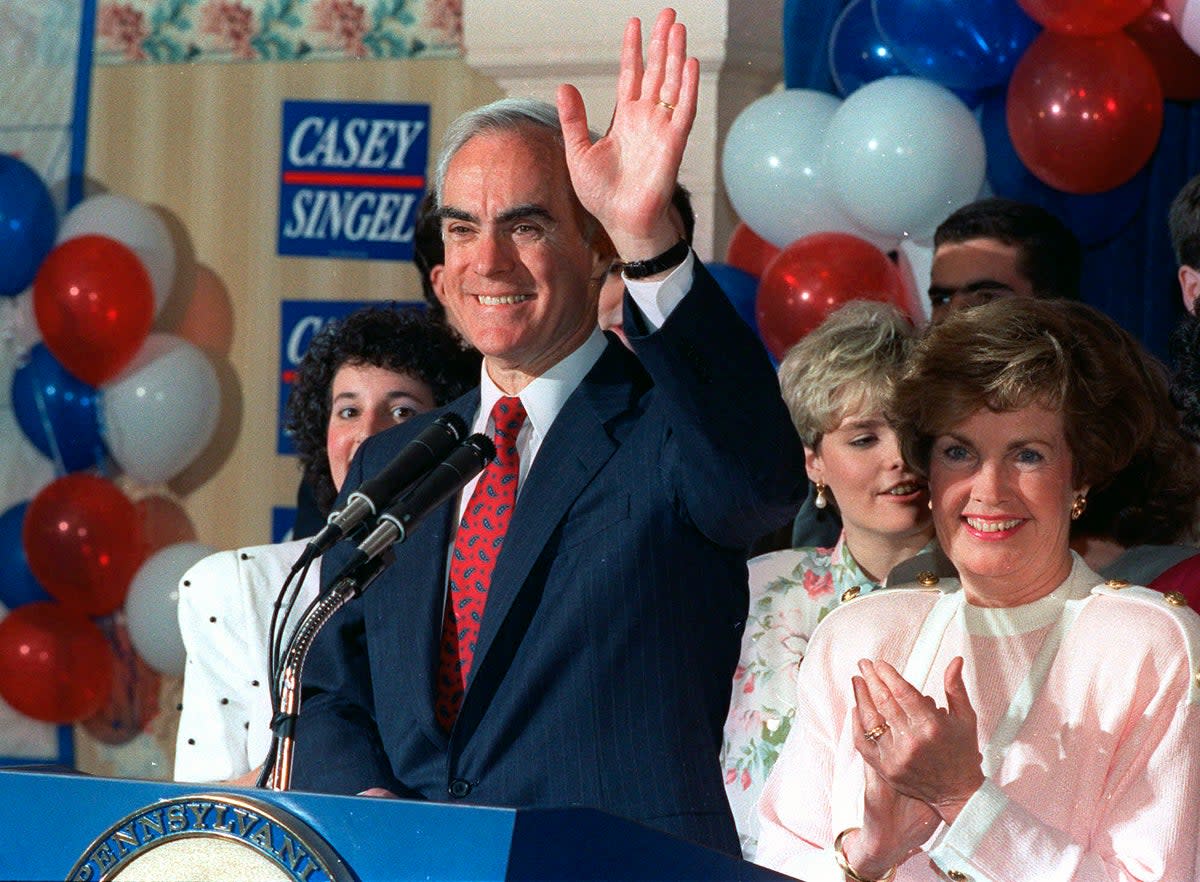 Planned Parenthood took on Pennsylvania Governor Robert Casey (pictured) to protect women’s reproductive rights in 1992 (AP)