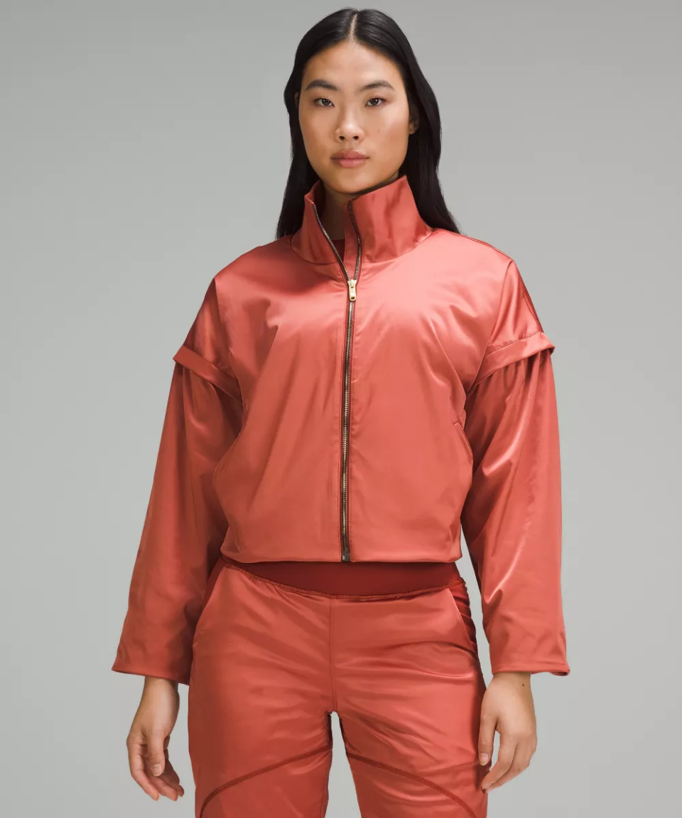 Lunar New Year Satin Balloon-Sleeve Jacket. PHOTO: Lululemon